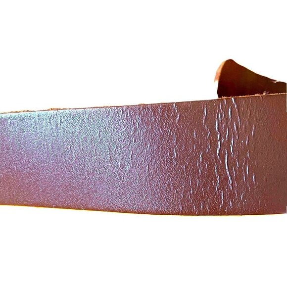 Vintage copper buckle leather belt by Cable Car Clothiers Allen McCarthy - Picture 13 of 15